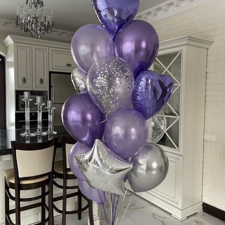 Набір гелієвих повітряних кульок з доставкою по Києву