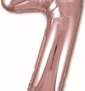 Кулька цифра  AGURA-АГ 7 рожеве золото slim (УП)